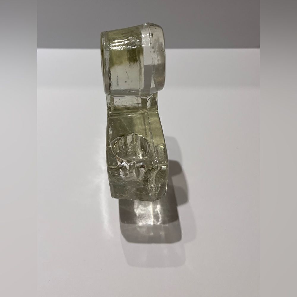 Wiesenthal Hutte Ice Glass Angel Candle Holder MCM Vintage Christmas - Picture 5 of 6